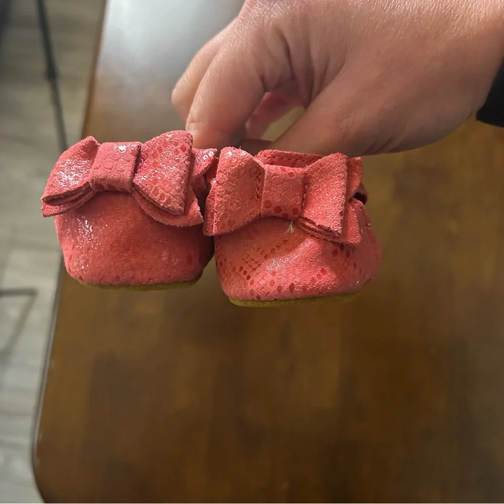 Monkey Feet Leather Baby Shoes Bundle Size 6-12M Ballet Sneaker Boots & T Strap